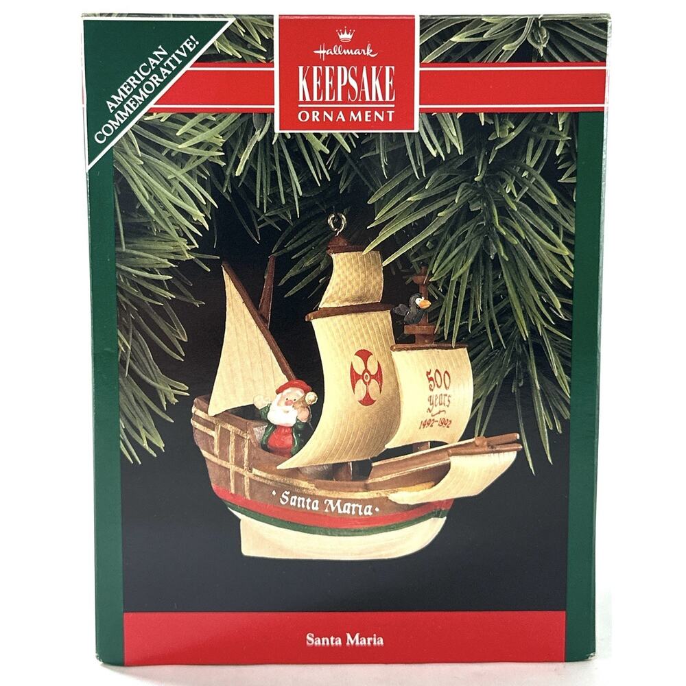 Hallmark Keepsake Santa Maria Ornament 1992 Collectors Club Ornament - Picture 7 of 8